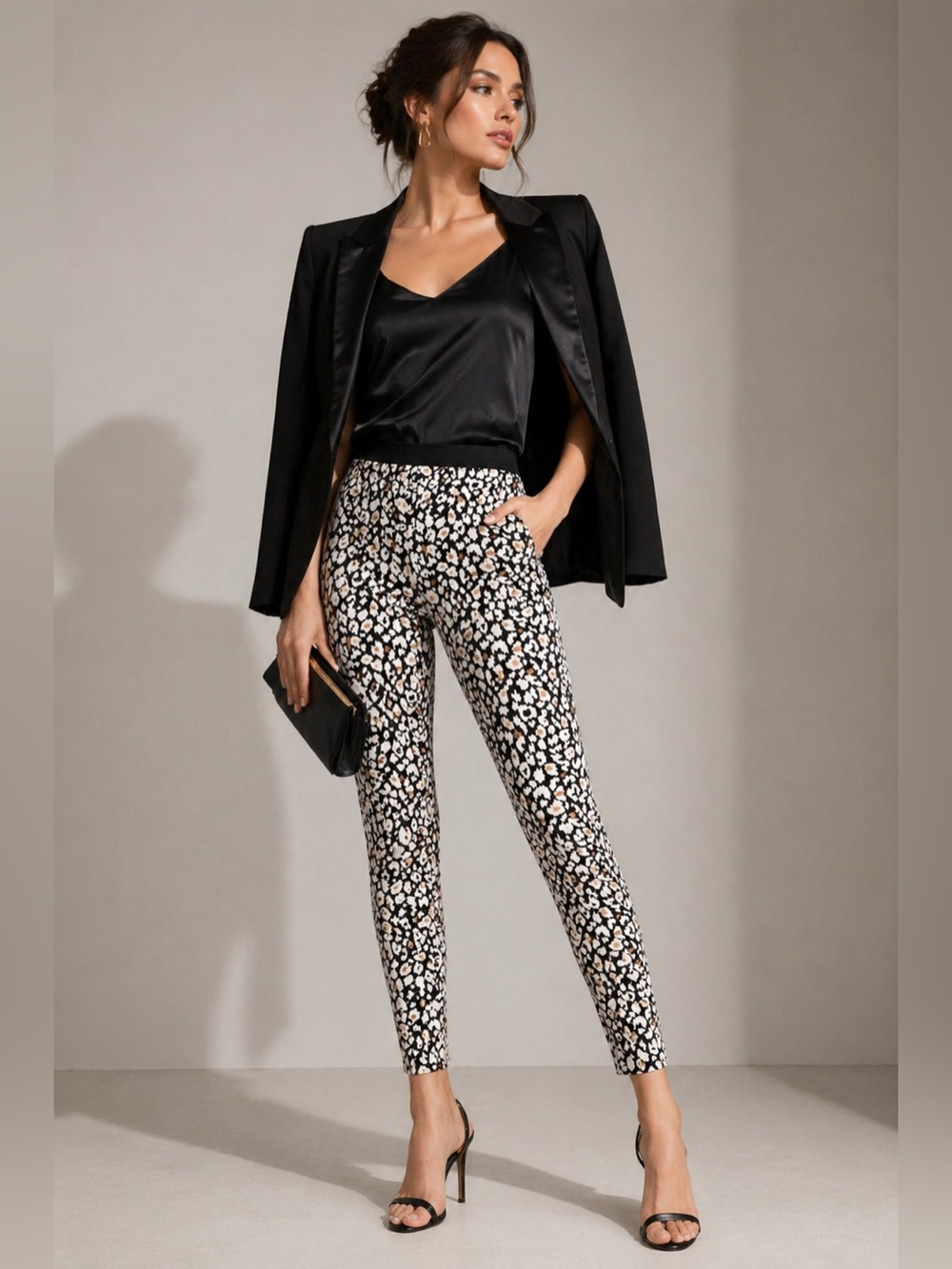 Bebe Animal Indulge Leopard Leggings Pants S